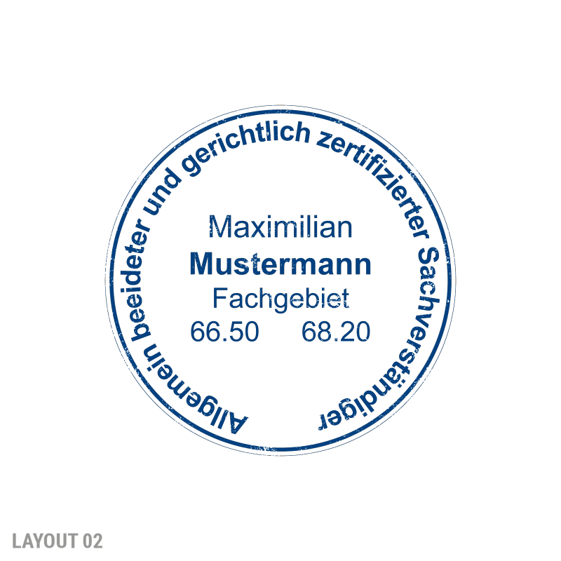 Sachverständigen-Stempel | ⌀40mm Spezialstempel